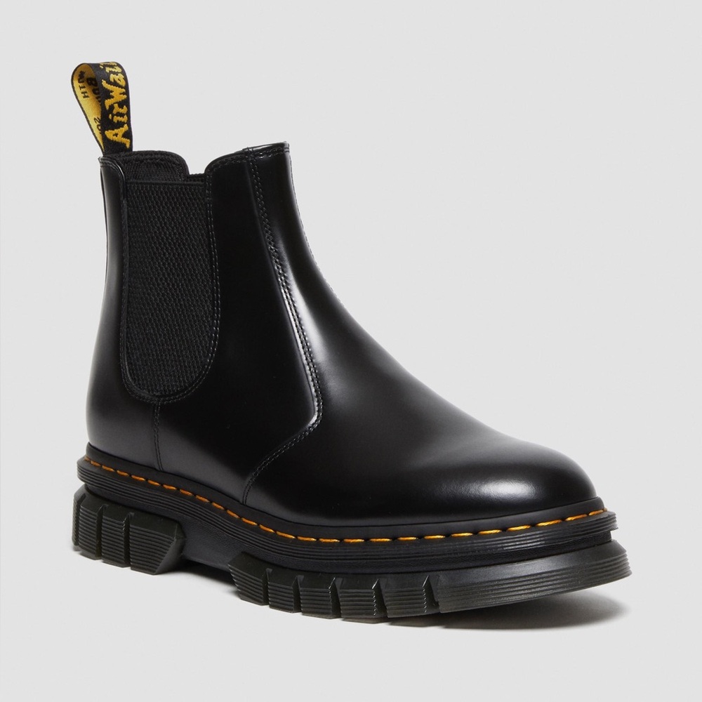 DR. MARTENS RIKARD POLISHED SMOOTH LEATHER CHELSEA BOOTS